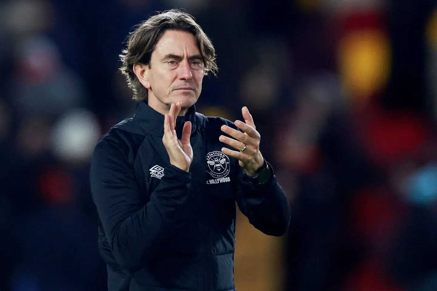 Thomas Frank forlængede juleaftensdag kontrakten med Brentford frem til 2027. Peter Cziborra/Ritzau Scanpix