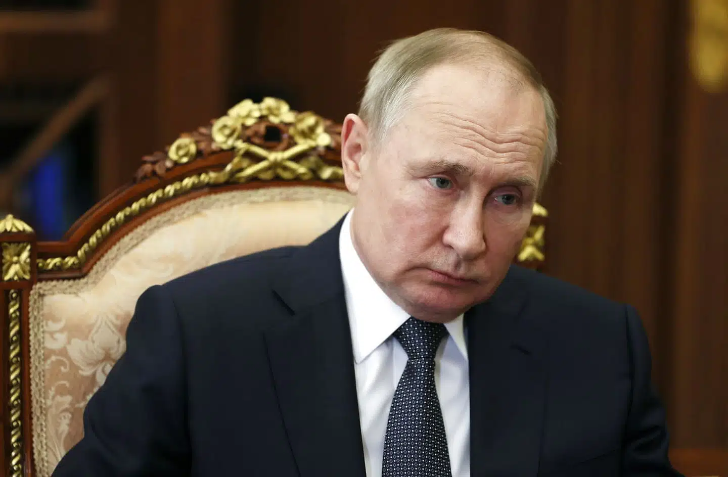 Her ses den russiske præsident, Vladimir Putin, under et møde i Kreml tidligere på måneden.