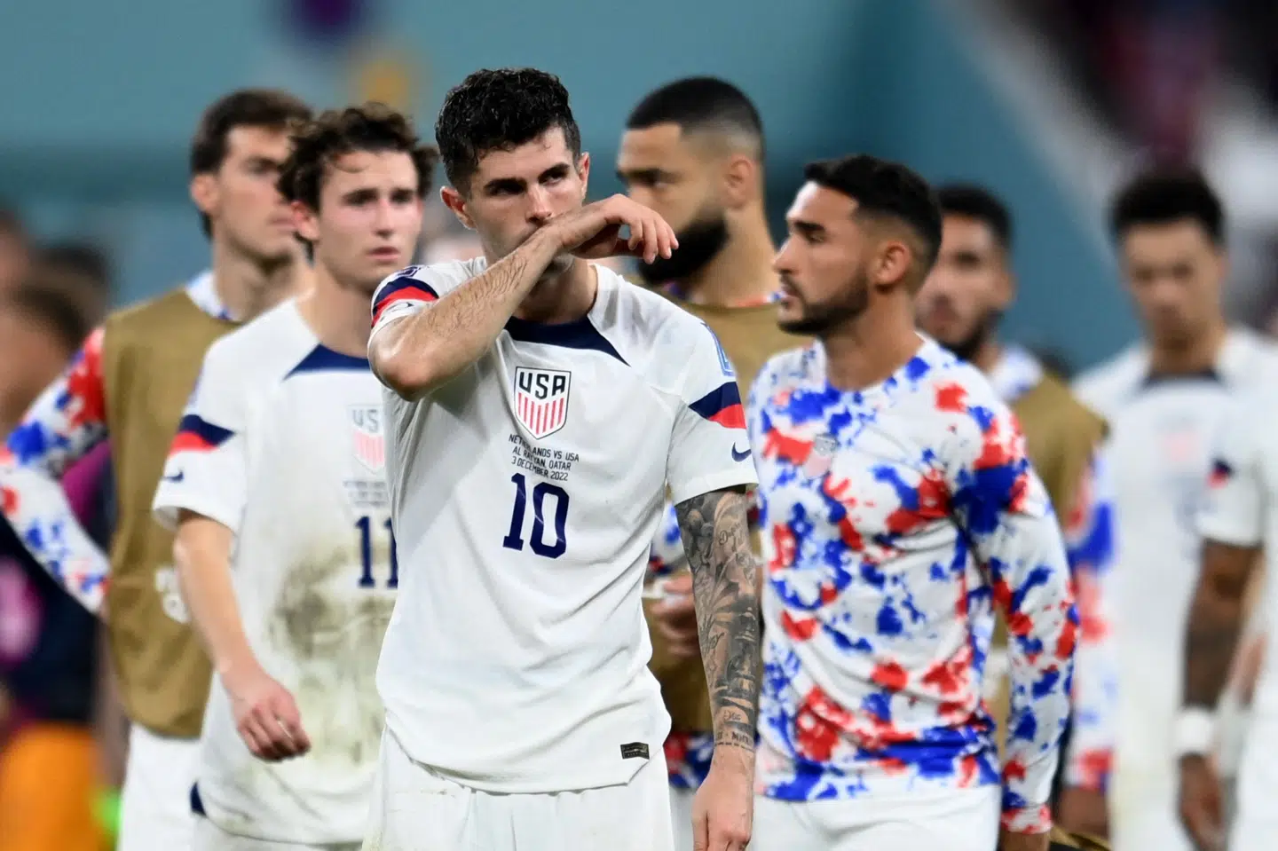 USA nåede frem til ottendedelsfinalen ved VM i Qatar, hvor amerikanerne dog blev slået af Holland, der vandt lørdagens kamp med 3-1. Annegret Hilse/Reuters