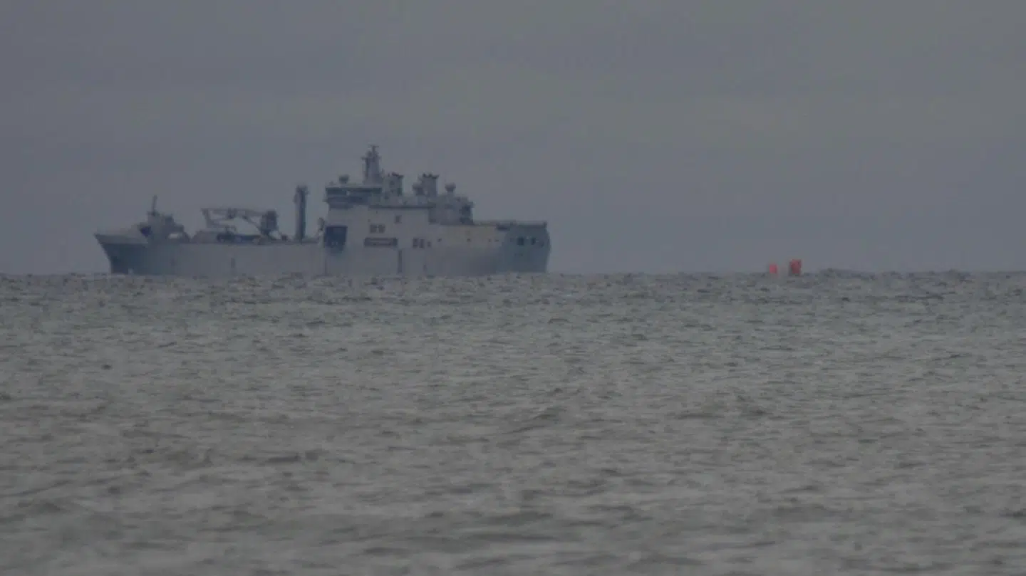 Forsvaret har tirsdag ledt efter en mand, der er meldt savnet på et civilt tankskiv i farvandet omkring Skagen. Foto: Presse-fotos.dk