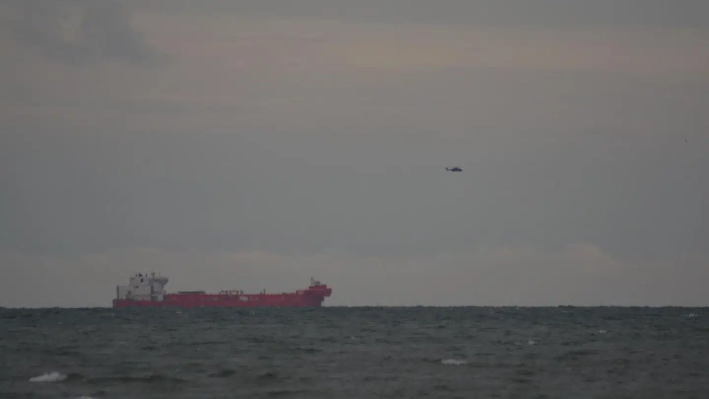 Forsvaret har tirsdag ledt efter en mand, der er meldt savnet på et civilt tankskib i farvandet omkring Skagen. Foto: Presse-fotos.dk