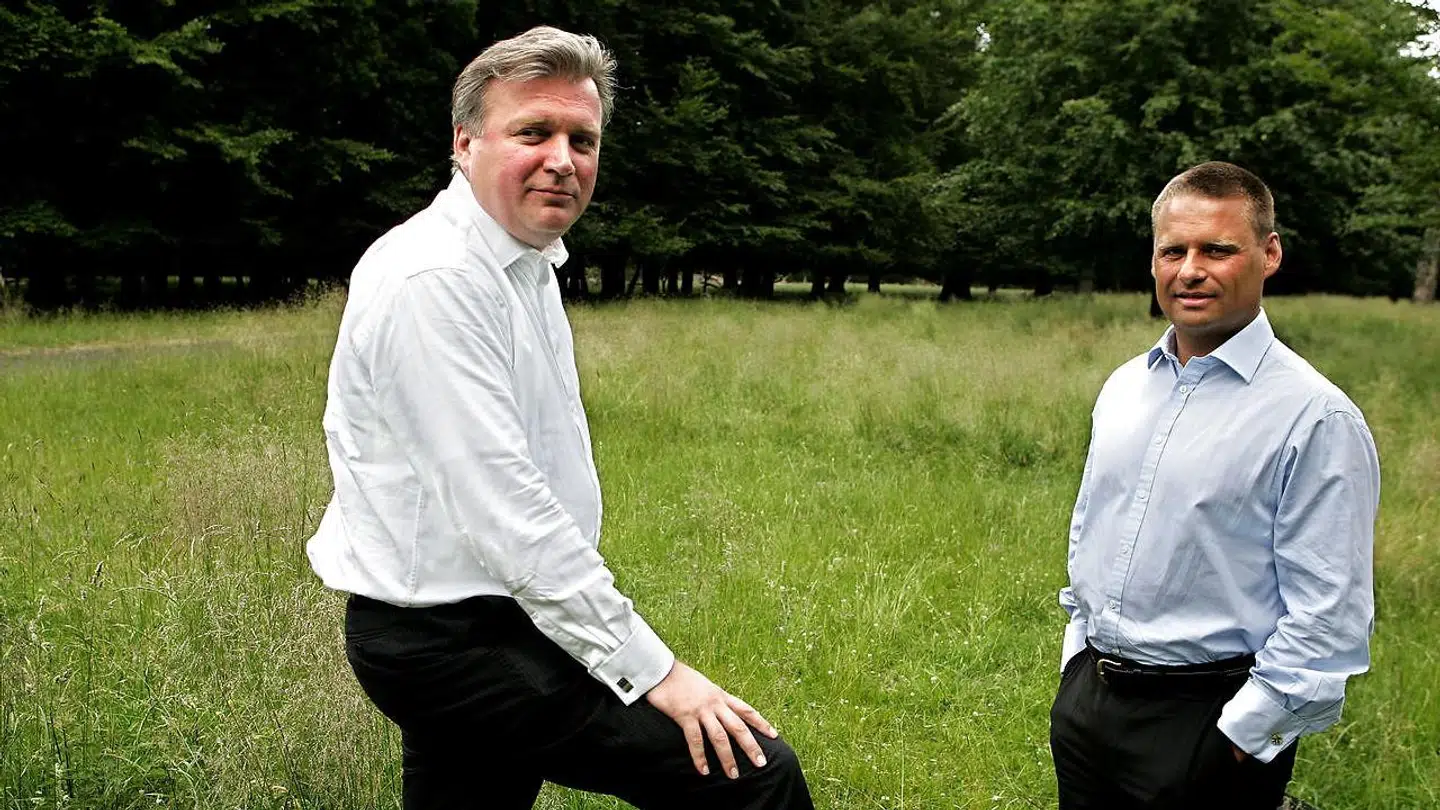 Lars Seier Christensen og Kim Fournais i deres yngre dage.