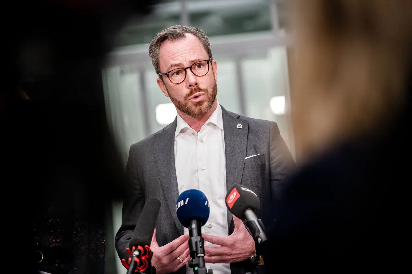 Jakob Ellemann-Jensen (V) efter regeringsforhandlingerne i Statsministeriet på Christiansborg. Ida Marie Odgaard/Ritzau Scanpix