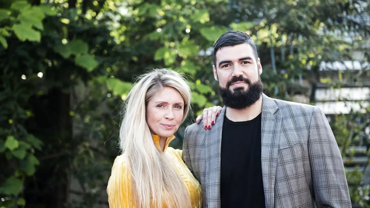 Daniel Svensson sammen med Karina Frimodt, da de var et dansepar i Vild med dans i 2017.