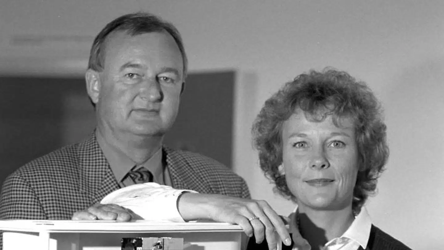 Bente og Claus Christiansen i deres yngre dage, da de havde Osteometer Meditech.