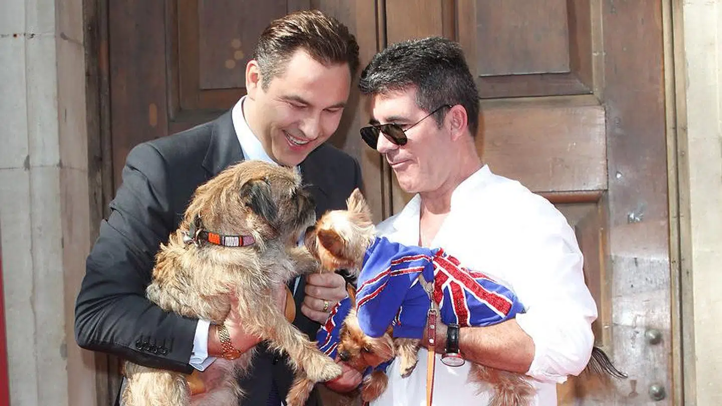 Simon Cowell and David Walliams attending a photocall for 'Britain's Got Talent' at St Luke's Church, London. 09/04/2014 Photo by: Lexie Appleby/Geisler-Fotopress/picture-alliance/dpa/AP Images