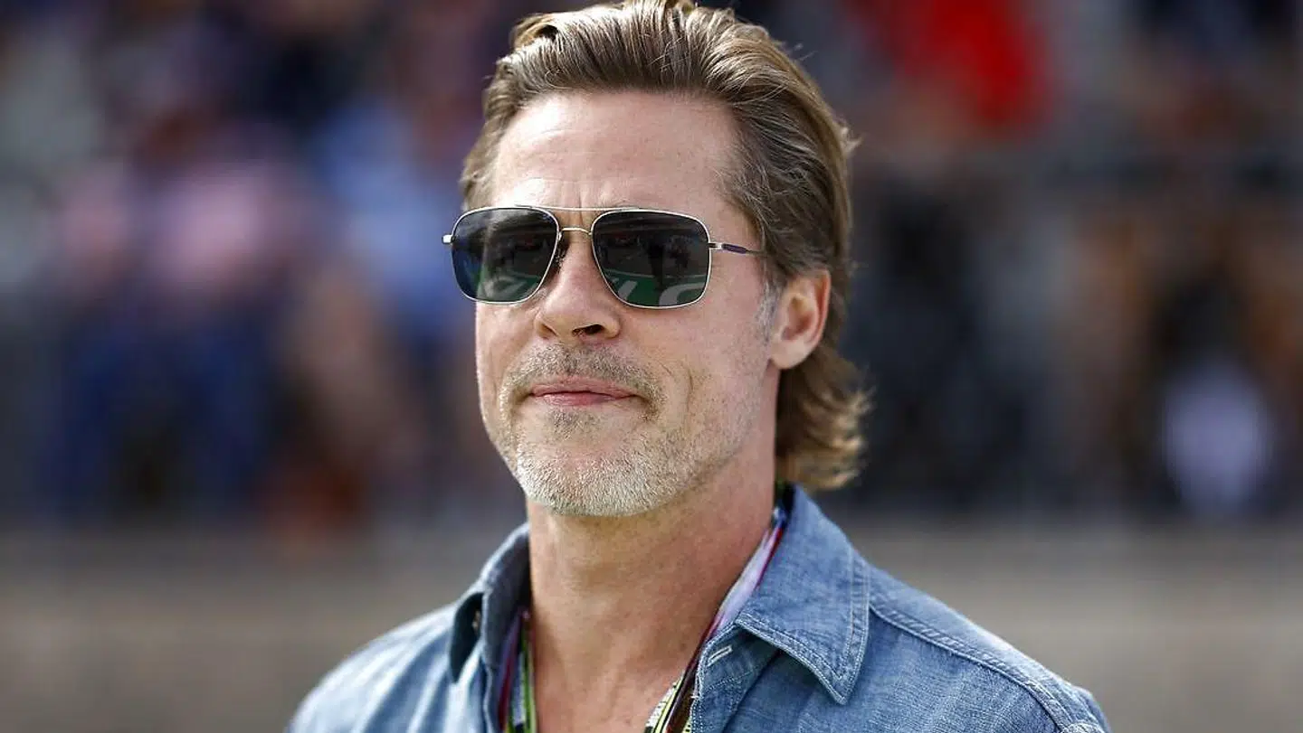 Brad Pitt var gæst hos Aston Martin ved Formel 1-grandprixet i USA.