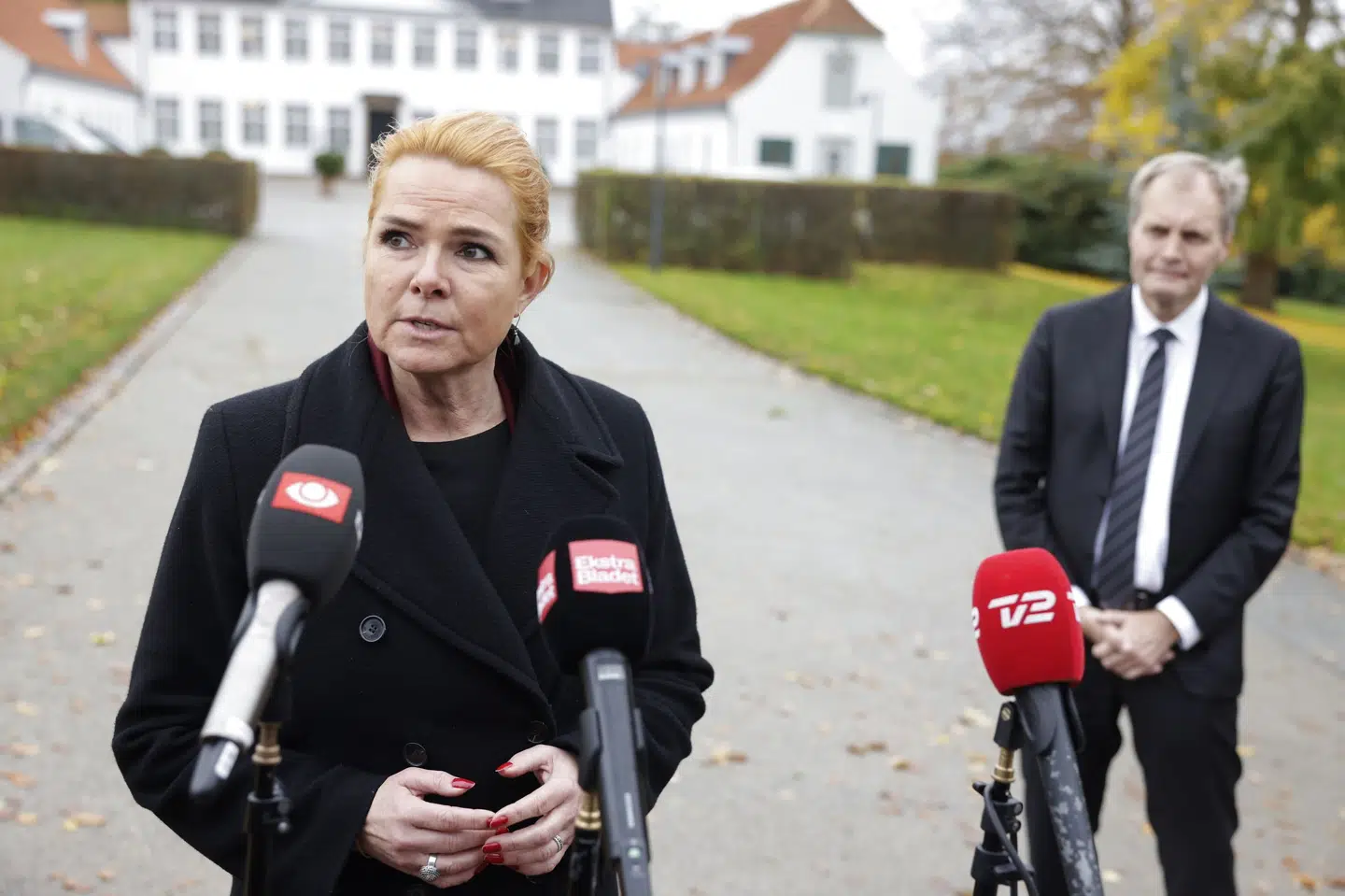 Repræsentanter fra de politiske partier møder til forhandlinger om en ny regering i Danmark i statsministerens embedsbolig, Marienborg. Nikolai Linares/Ritzau Scanpix
