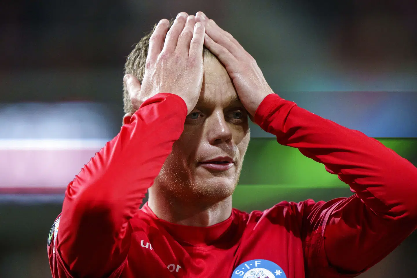 Kasper Kusk og Silkeborg fik tilspillet sig mange chancer mod Anderlecht, men tabte 0-2 og er færdige i Europa. Bo Amstrup/Ritzau Scanpix