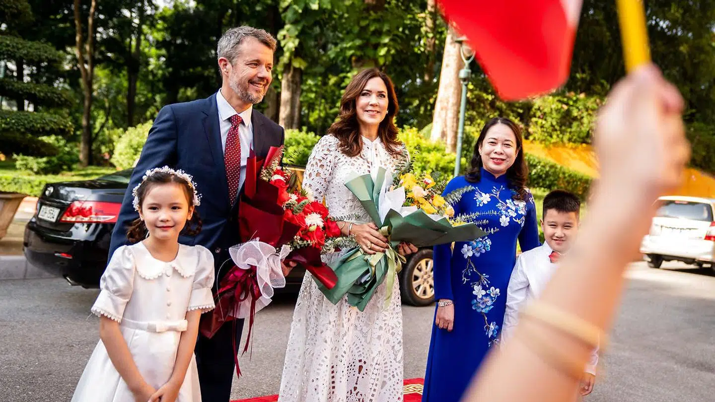 Kronprins Frederik mødes med Vietnams vicepræsident, Vo Thi Anh Xuan, under et erhvervsfremstød i Hanoi, Vietnam, tirsdag den 1. november 2022. (Foto: Ida Marie Odgaard/Ritzau Scanpix)