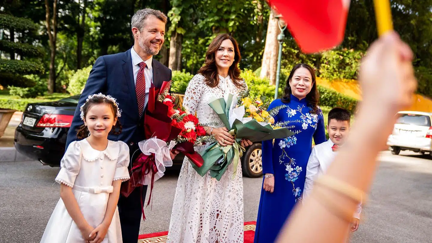 Kronprins Frederik mødes med Vietnams vicepræsident, Vo Thi Anh Xuan, under et erhvervsfremstød i Hanoi, Vietnam, tirsdag den 1. november 2022. (Foto: Ida Marie Odgaard/Ritzau Scanpix)