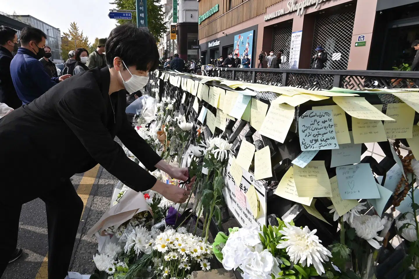 151 personer mistede livet i forbindelse med weekendens ulykke i Sydkoreas hovedstad, Seoul. Jung Yeon-Je/Ritzau Scanpix