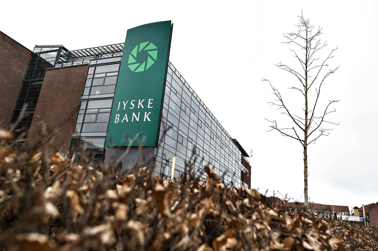 Jyske Bank, der har hovedsæde i Silkeborg, oplever vækst i renteindtægterne. (Arkivfoto). Henning Bagger/Ritzau Scanpix