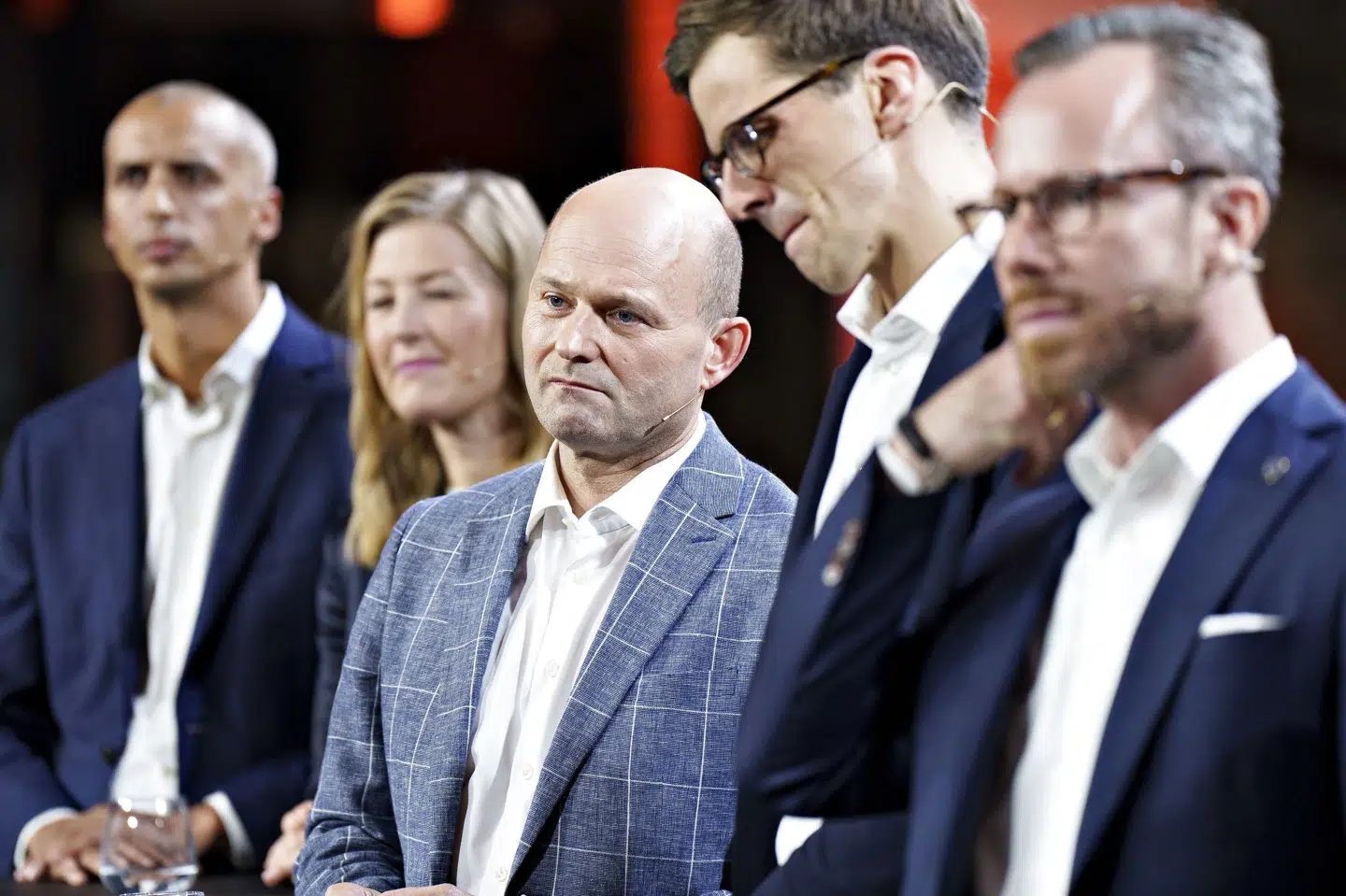 Vælgere og partiledere deltog torsdag i valgtræf på Nordkraft i Aalborg, hvor den konservative Søren Pape Poulsen debatterede med blandt andre Mattias Tesfaye, Jakob Ellemann-Jensen, Alex Vanopslagh og Sofie Carsten-Nielsen. Henning Bagger/Ritzau Scanpix