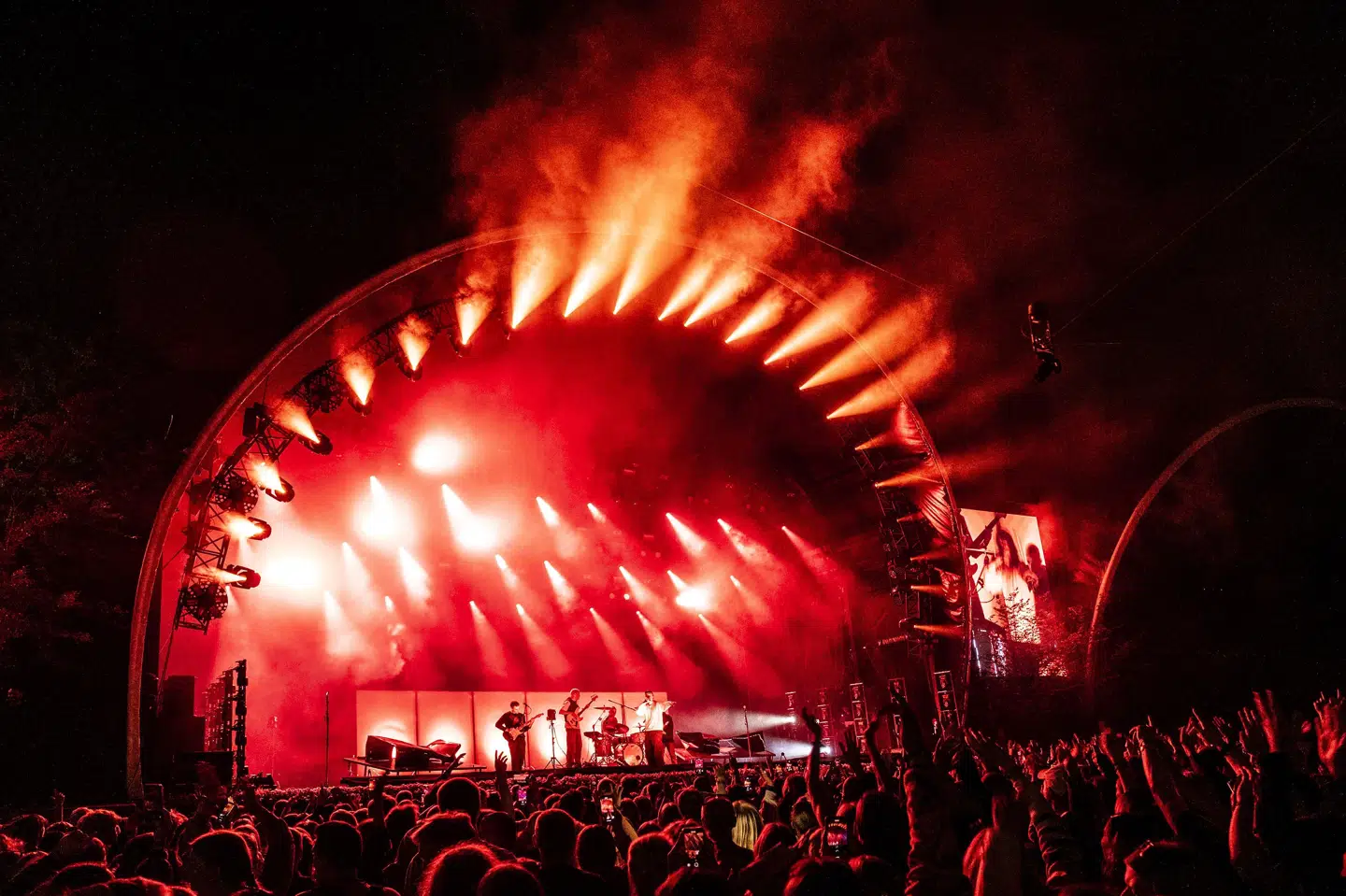 Bøgescenen er hovedscenen på Smukfest. Bandet Scarlet Pleasure spillede den sidste koncert på hovedscenen ved årets festival. (Arkivfoto). Helle Arensbak/Ritzau Scanpix
