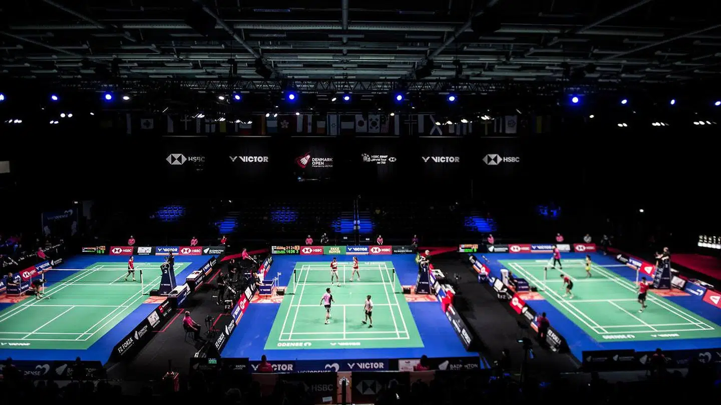 Der har været gang i den ved Denmark Open i Jyske Bank Arena i Odense .