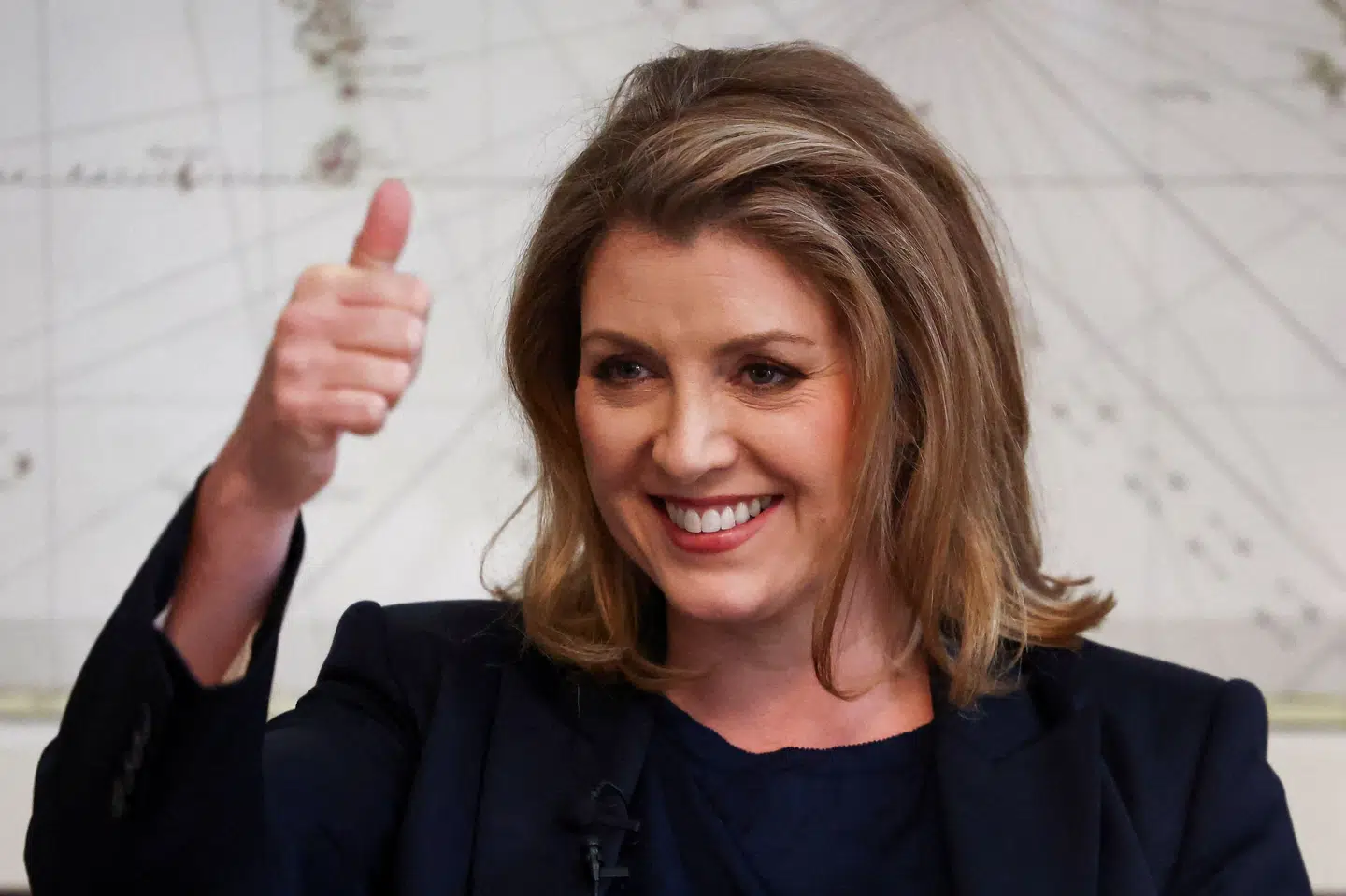 Penny Mordaunt blev nummer tre i afstemningen om, hvem der skulle efterfølge Boris Johnson på premierministerposten tidligere på året. Nu forsøger hun igen at blive valgt som ny konservativ partiformand og dermed også ny britisk premierminister. (Arkivfoto). Henry Nicholls/Reuters