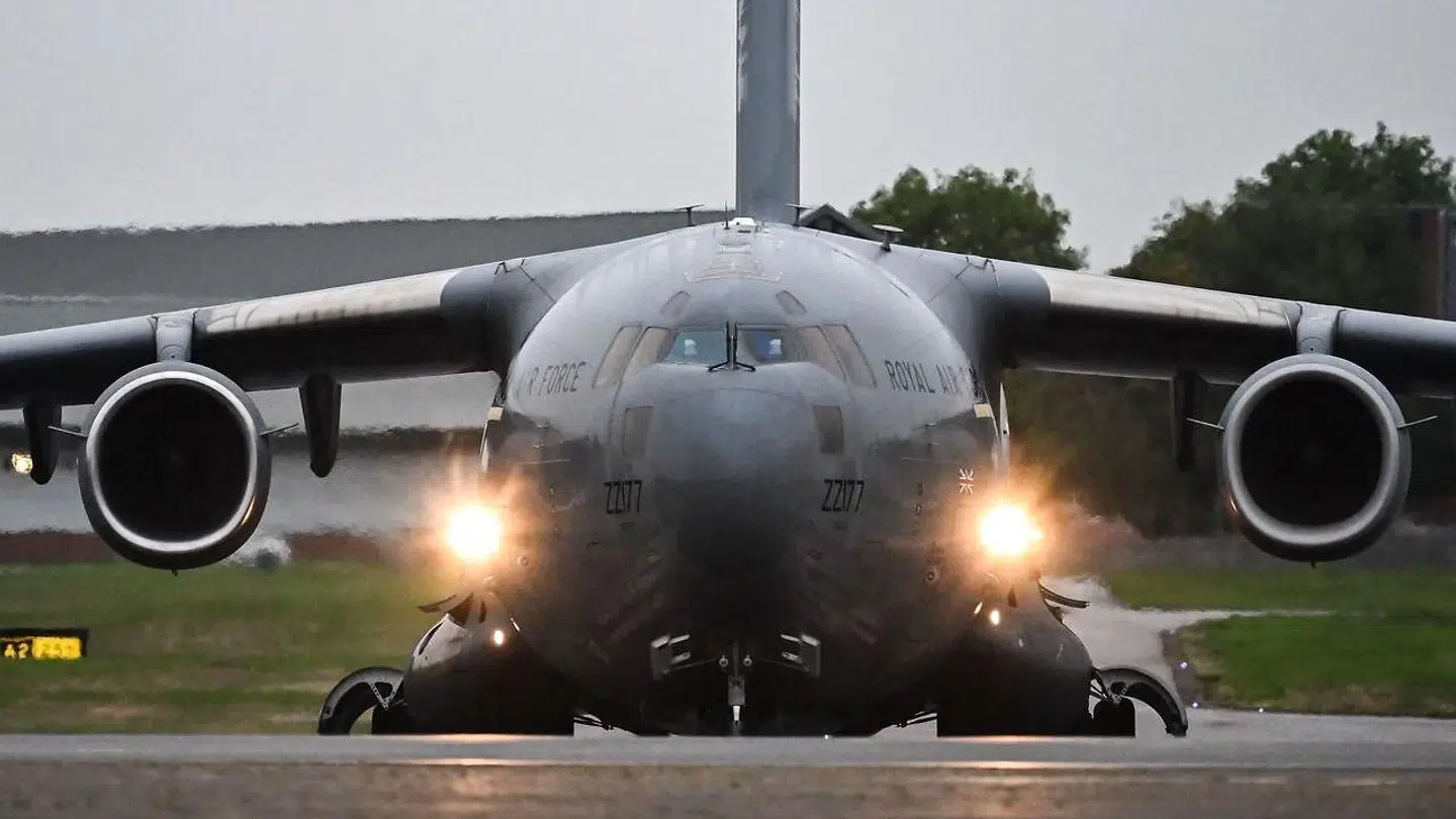 En britisk C-17 i Northolt i september 2022. Foto: Ben Stansall / AFP.