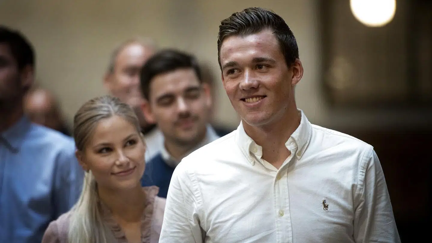 Mads Pedersen sammen med sin hustru, Lisette.