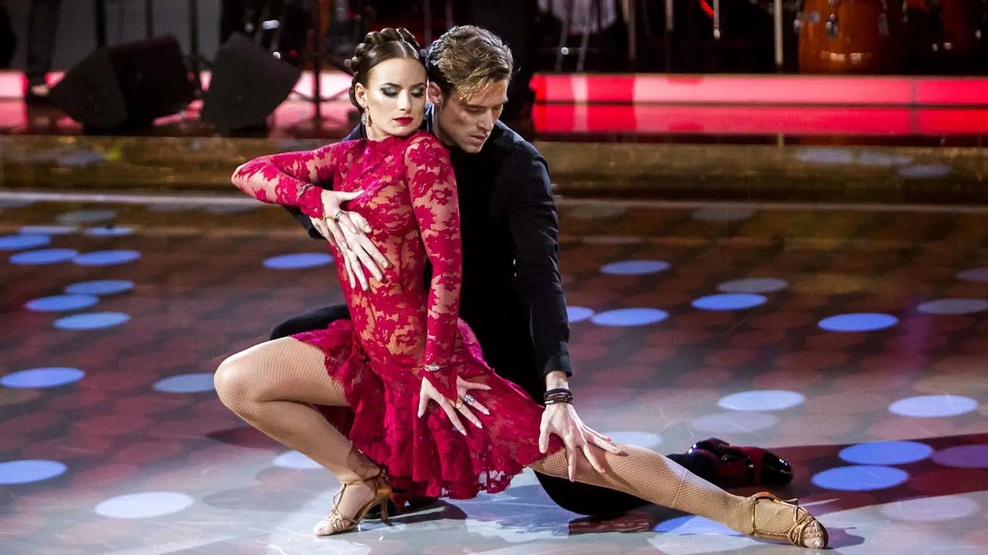 Claudia Rex dansede i 2014 med skuespiller Johannes Nymark.