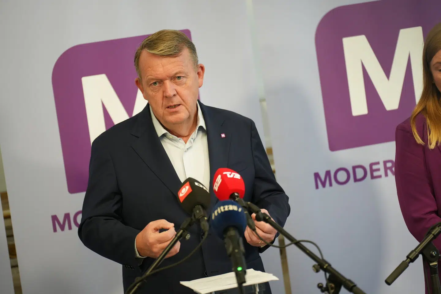 - Der er en personaleflugt. Hver anden stilling, der slås op, bliver ikke besat. Sundhedsvæsnet er sandet til, siger Lars Løkke Rasmussen (M) på pressemøde. Emil Helms/Ritzau Scanpix