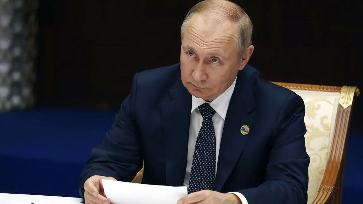 Arkivfoto af Vladimir Putin.