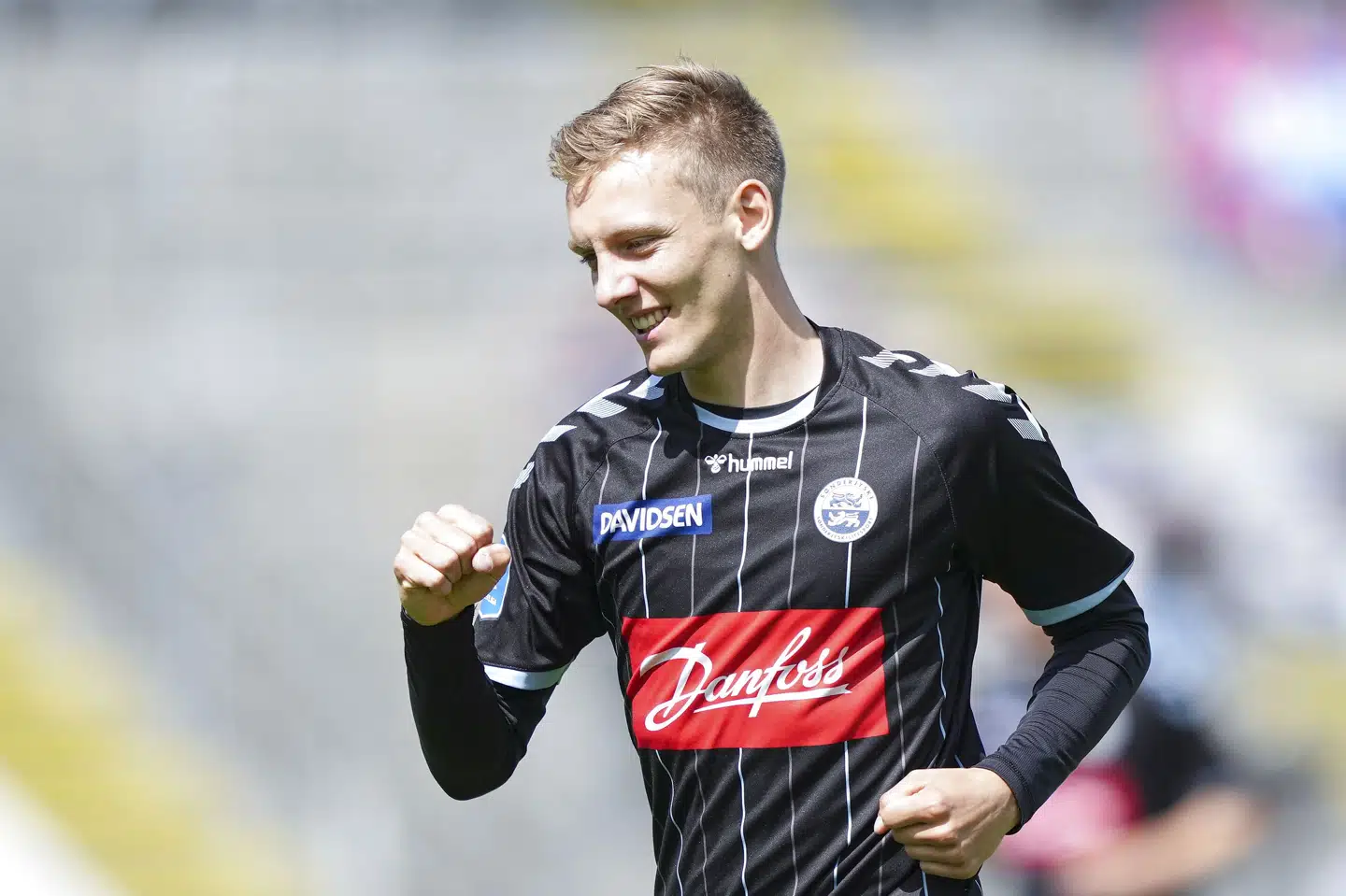 Emil Frederiksen og co. kæmper for at rykke op i Superligaen. Claus Fisker/Ritzau Scanpix