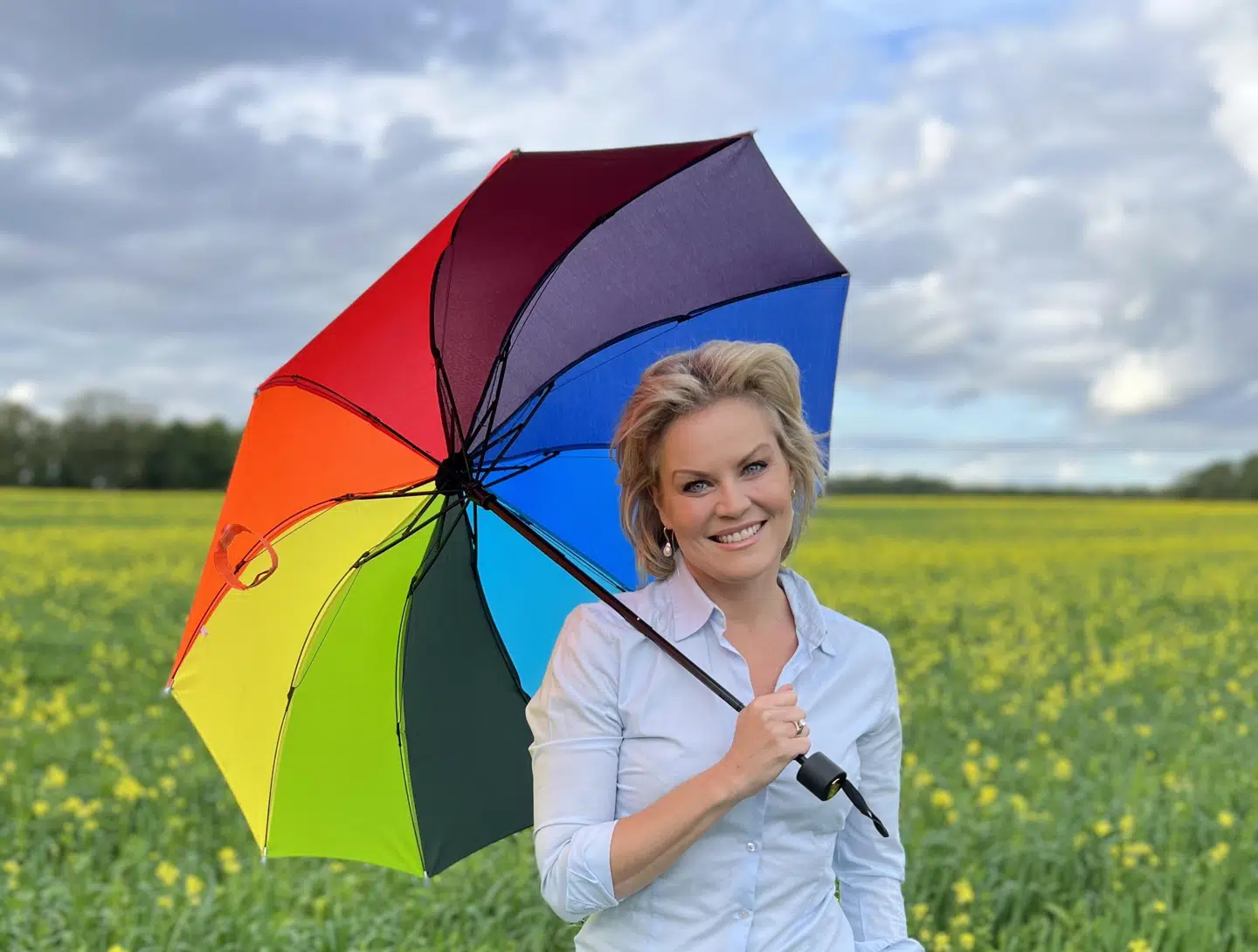 Cecilie Hother vil sende vejrudsigter på de sociale medier. Privatfoto