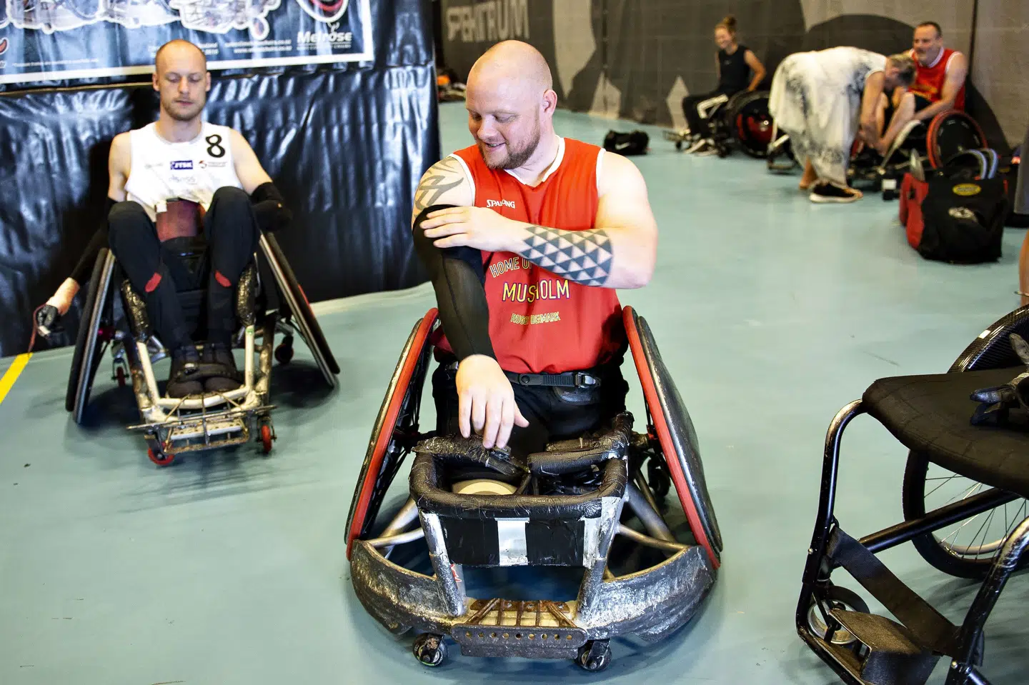 Profilen Mark Peters og resten af det danske landshold har kurs mod kvartfinalerne ved VM i kørestolsrugby. (Arkivfoto). Henning Bagger/Ritzau Scanpix