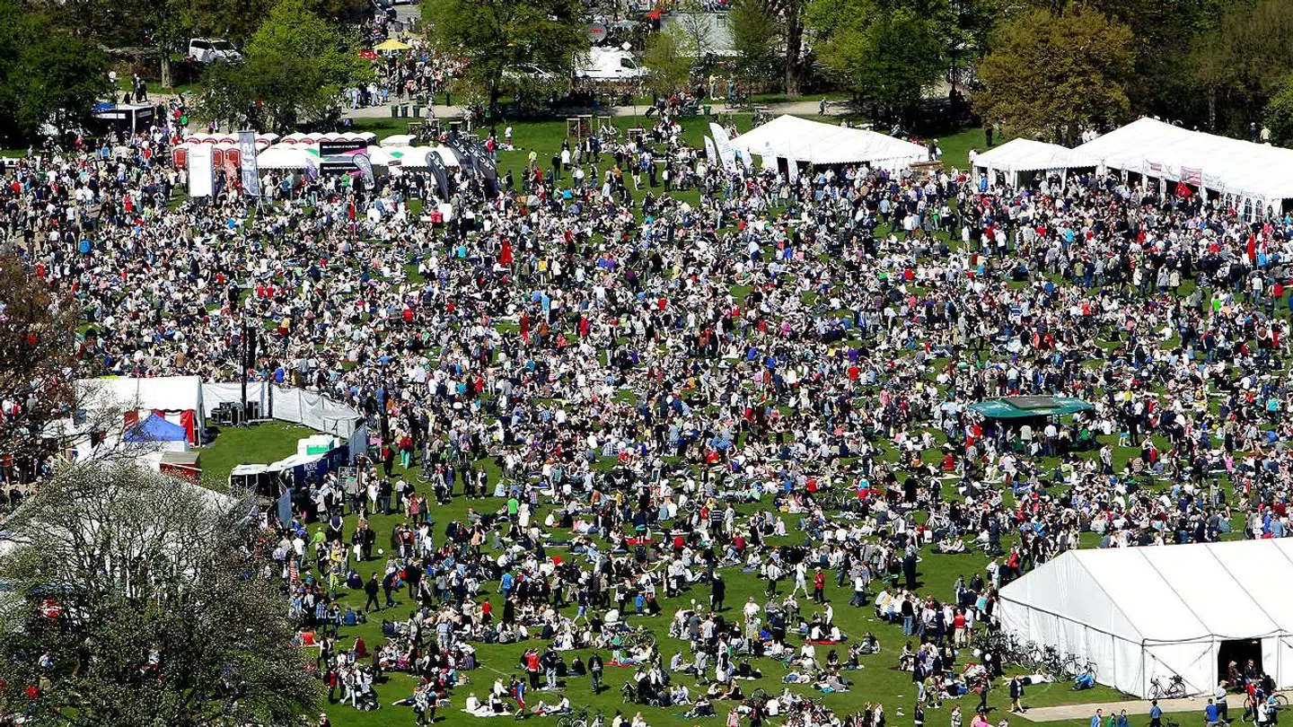 Fælledparken i København. OBS: Billedet er IKKE fra 25. maj, hvor overfaldene fandt sted.