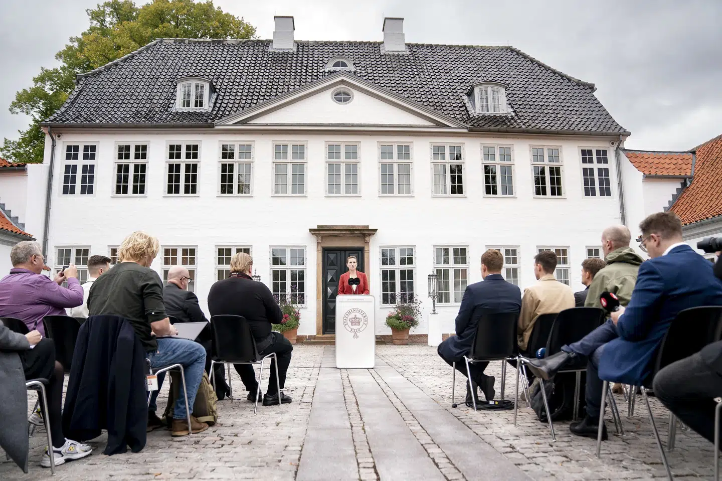 Onsdag eftermiddag udskrev statsminister Mette Frederiksen (S) på et pressemøde på Marienborg valg efter længere tids optakt. Liselotte Sabroe/Ritzau Scanpix
