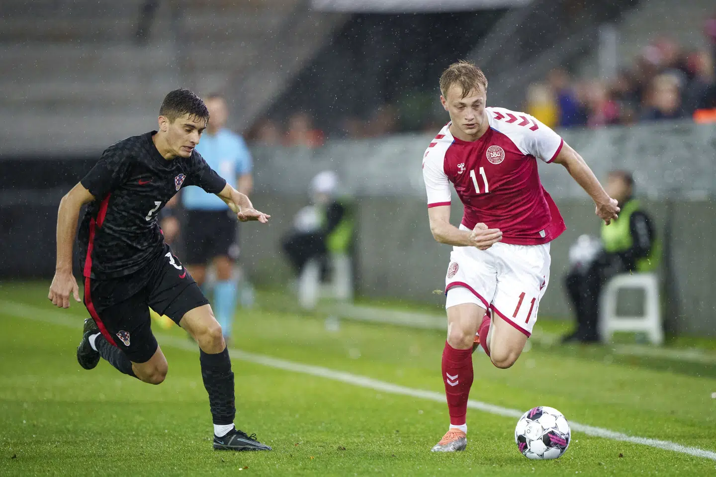 Casper Tengstedt, her i aktion for U21-landsholdet, har tordnende succes i Rosenborg. Bo Amstrup / Ritzau Scanpix/Ritzau Scanpix
