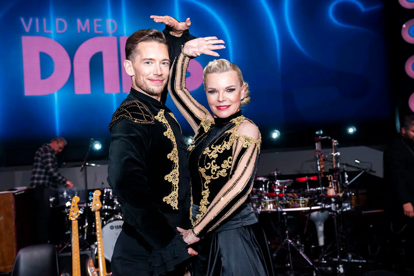 Katerina Pitzner på dansegulvet med sin makker Morten Kjeldgaard.