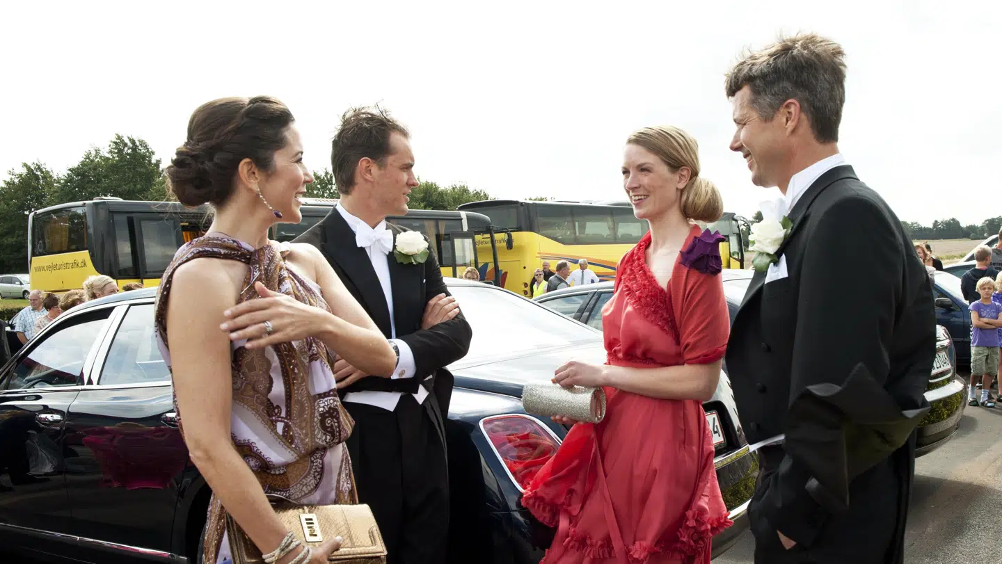 Kronprinsparret var med ved Anders Kirk Johansens bryllup.