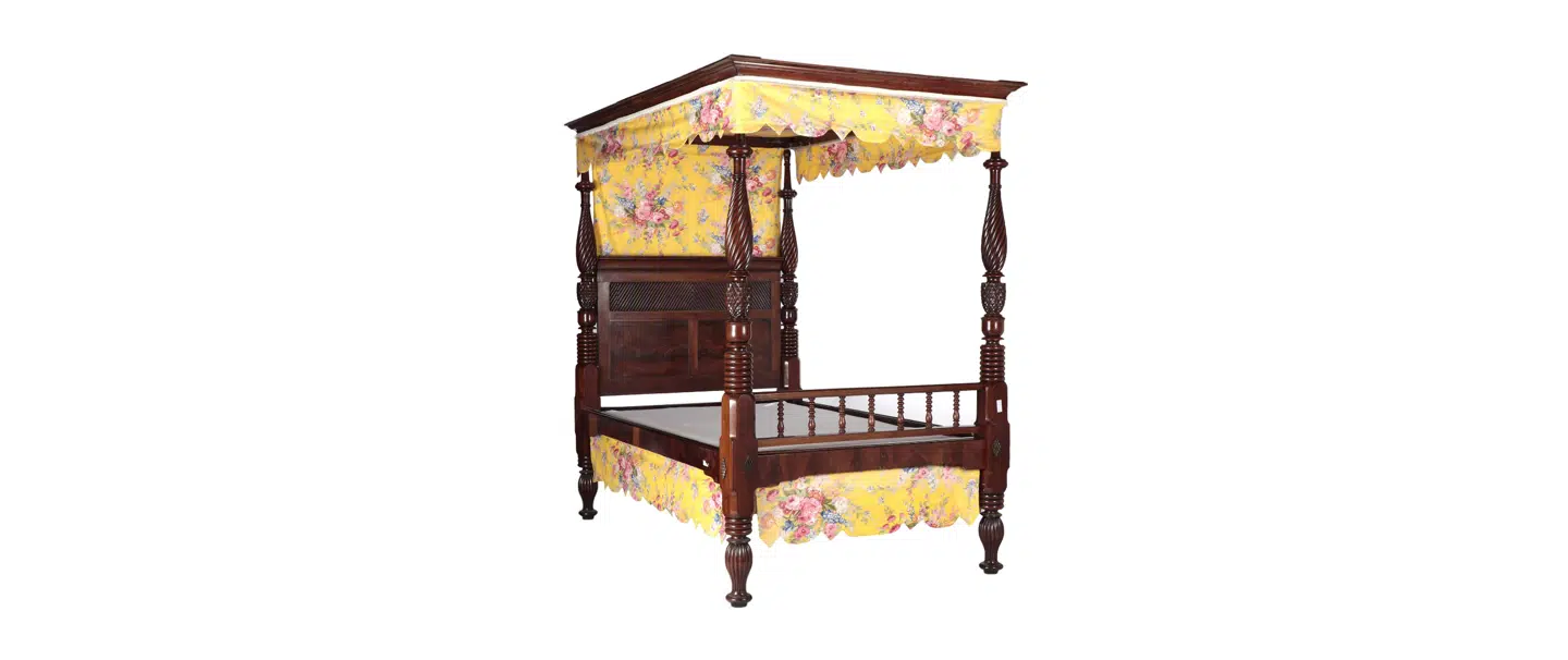 Denne vestindiske himmelseng kan erhverves på auktionen mandag.