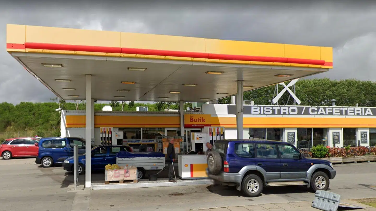 Shell i Esbjerg Ø har fået en sur smiley på grund af skidt og snavs. Foto: Google Street View