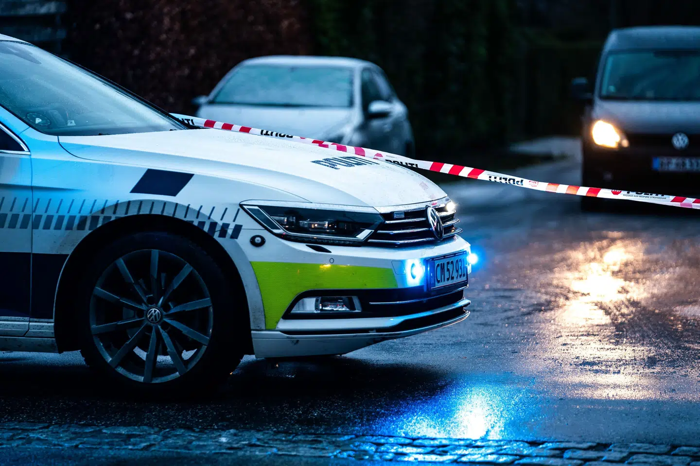 Politiet modtog klokken 18.42 en anmeldelse om skyderi i udkanten af Odense. Et område på Nyborgvej blev derefter spærret af. (Arkivfoto). Emil Helms/Ritzau Scanpix