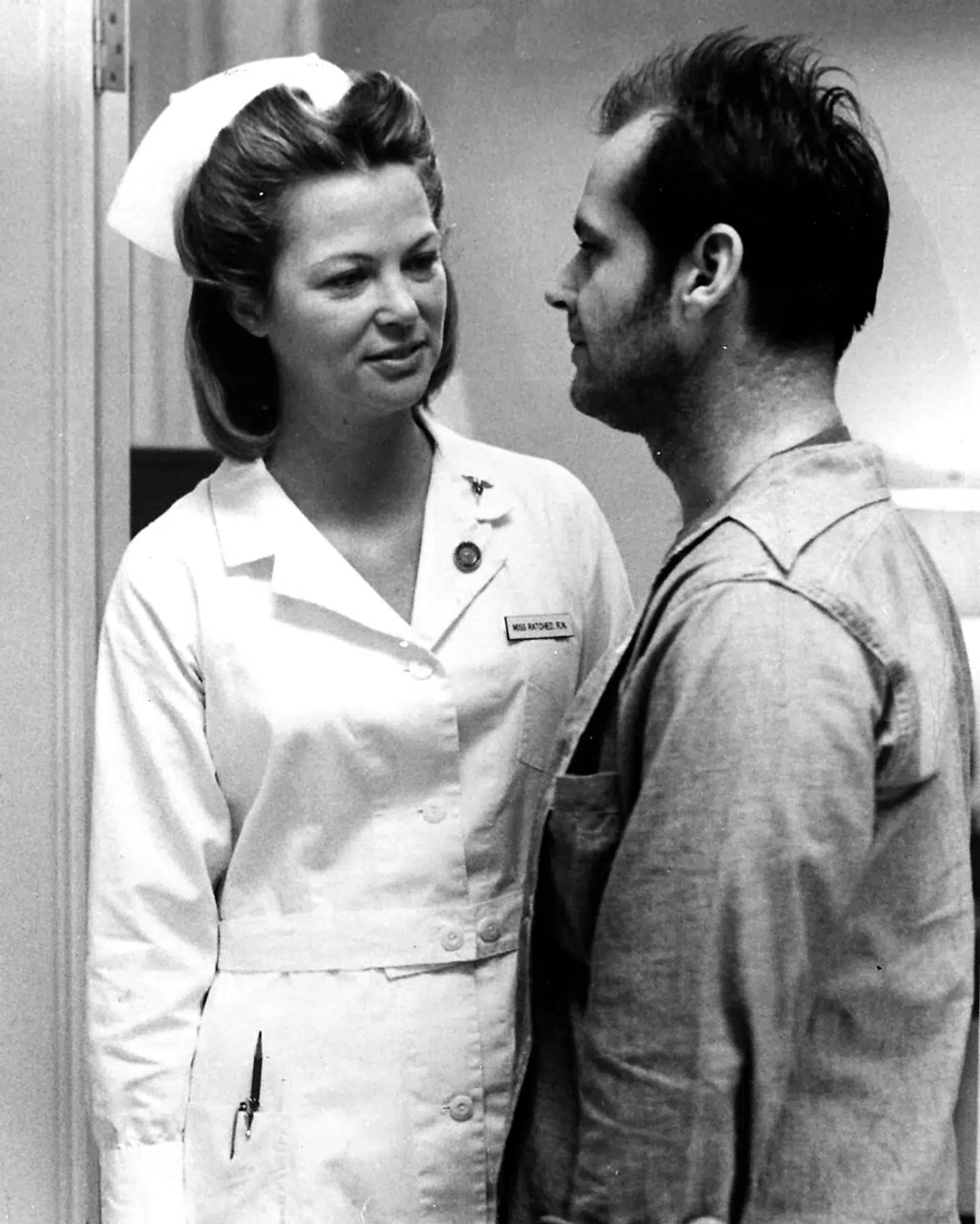 Filmen "Gøgereden" med Jack Nicholson og Louise Fletcher.