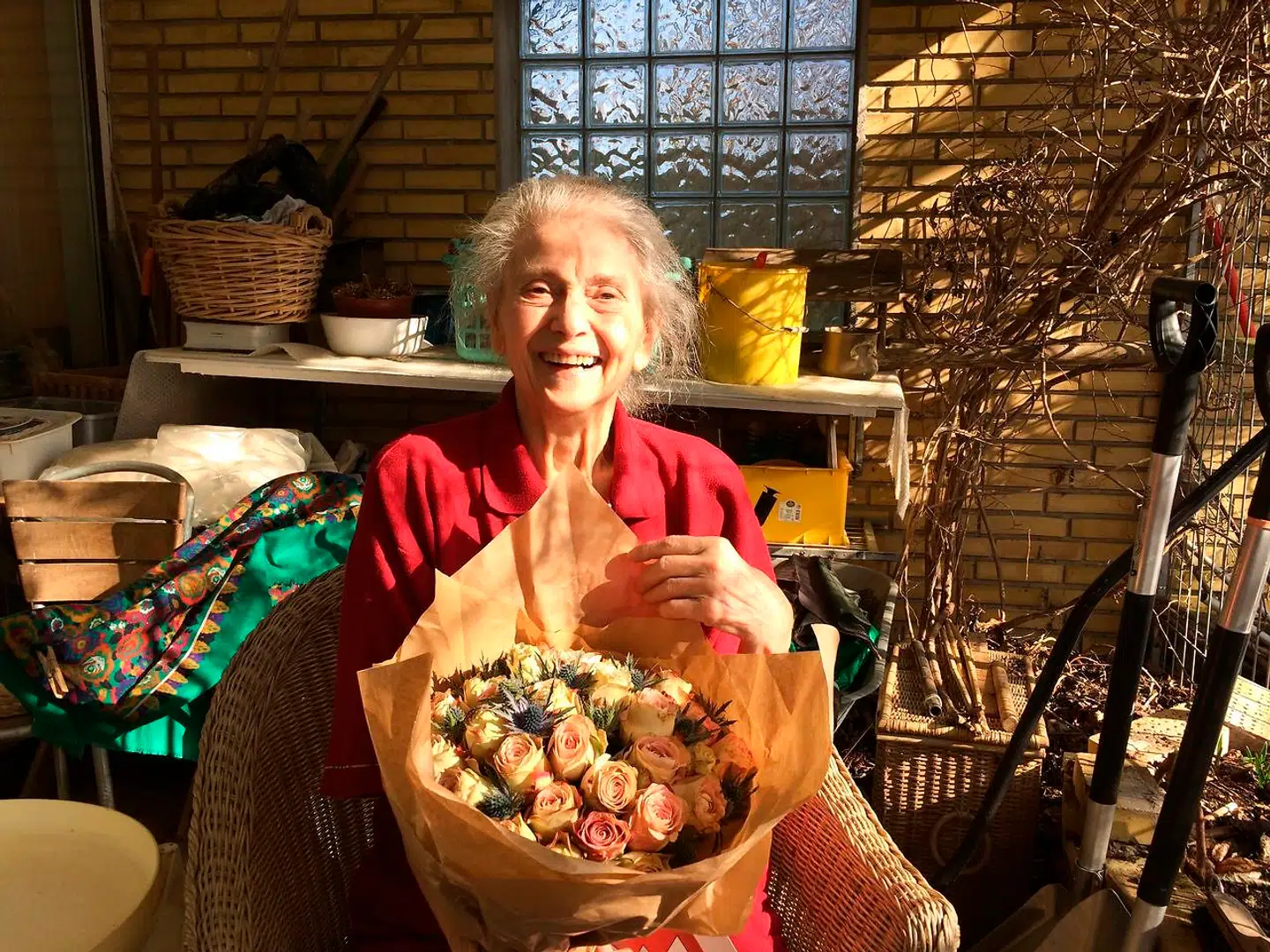 Skuespiller Elin Reimer på sin 90-års fødselsdag.