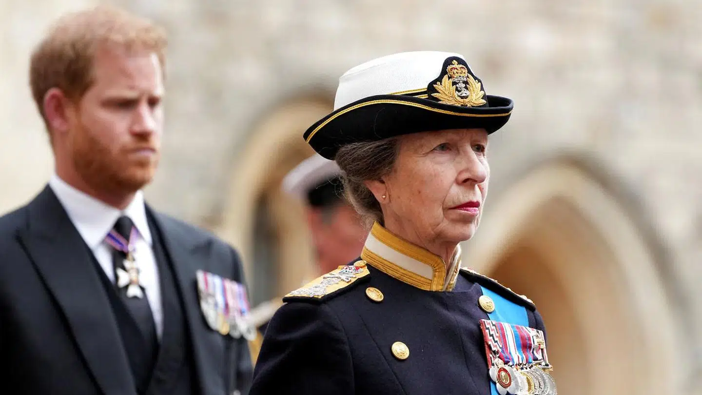 Det kan godt være, at prins Harry gik bag sin faster, prinsesse Anne, ved dronning Elizabeths begravelse. Men han er Counsellor of State, og det er hun ikke.