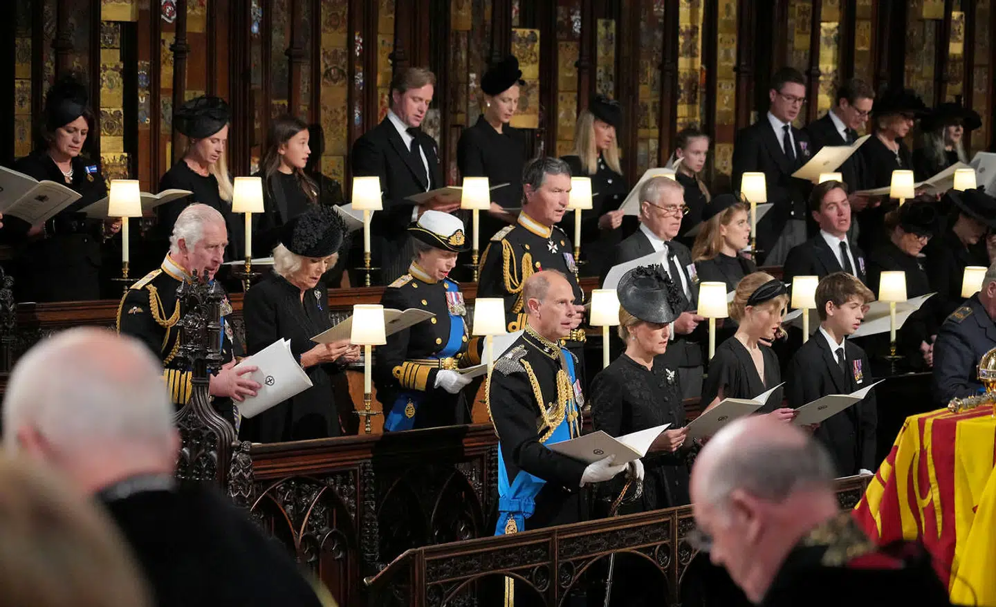 Her ses pladsen stå tom i St. George's Kapel.
