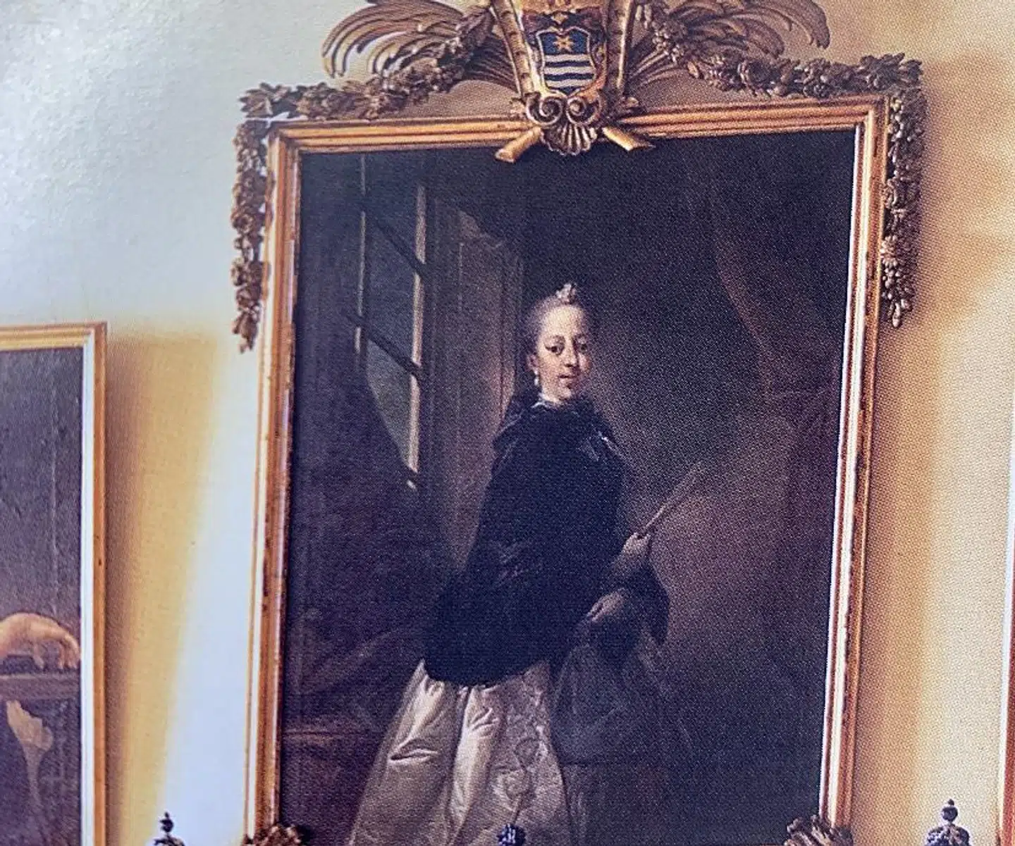 Her ses det forsvundne maleri fra Valdemars Slot malet af Pilo.