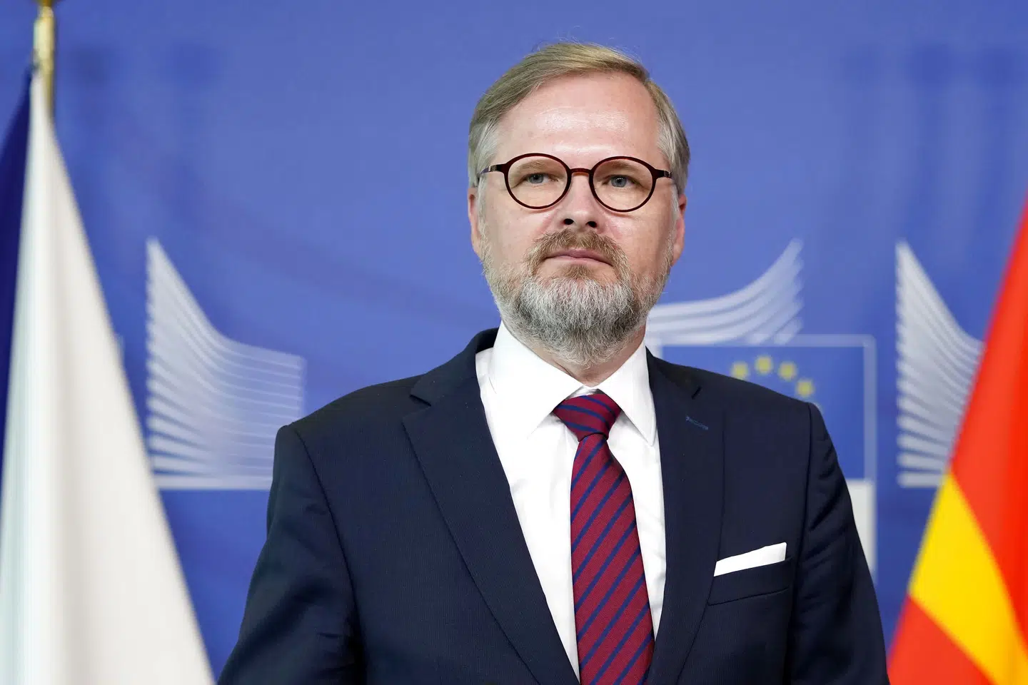 Tjekkiets premierminister, Petr Fiala, ønsker at indføre et prisloft på el og gas for husholdninger, skoler, hospitaler og små virksomheder. (Arkivfoto). Virginia Mayo/Ritzau Scanpix