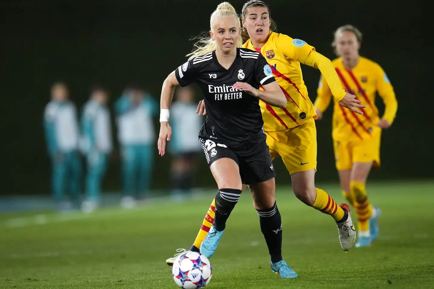 Sofie Svava og holdkammeraterne kom ikke i kamp lørdag på grund af strejke. (Arkivfoto). Manu Fernandez/Ritzau Scanpix