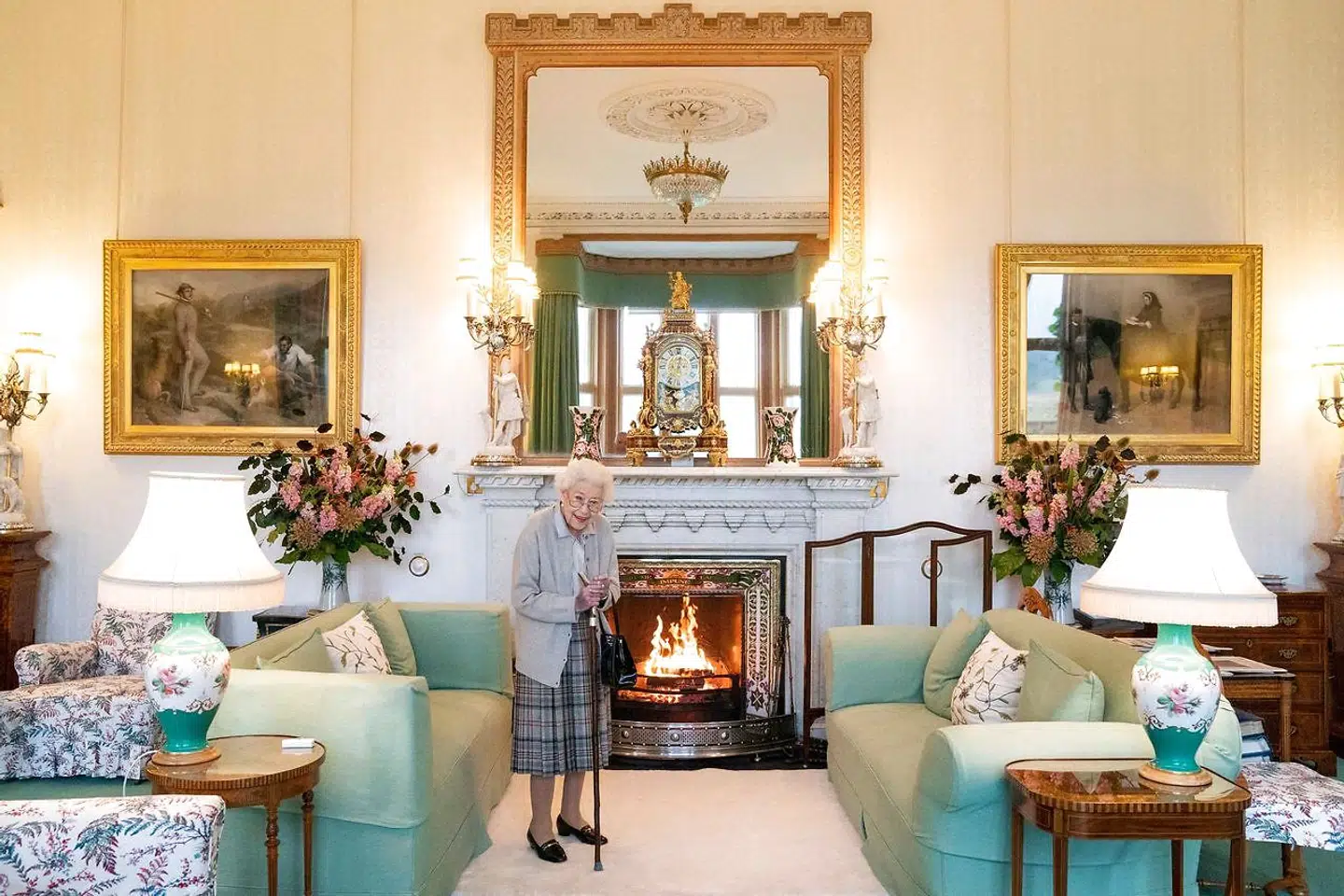 Dronning Elizabeth fotograferet 6. september 2022, mens hun venter på at blive præsenteret for landets nye premierminister.