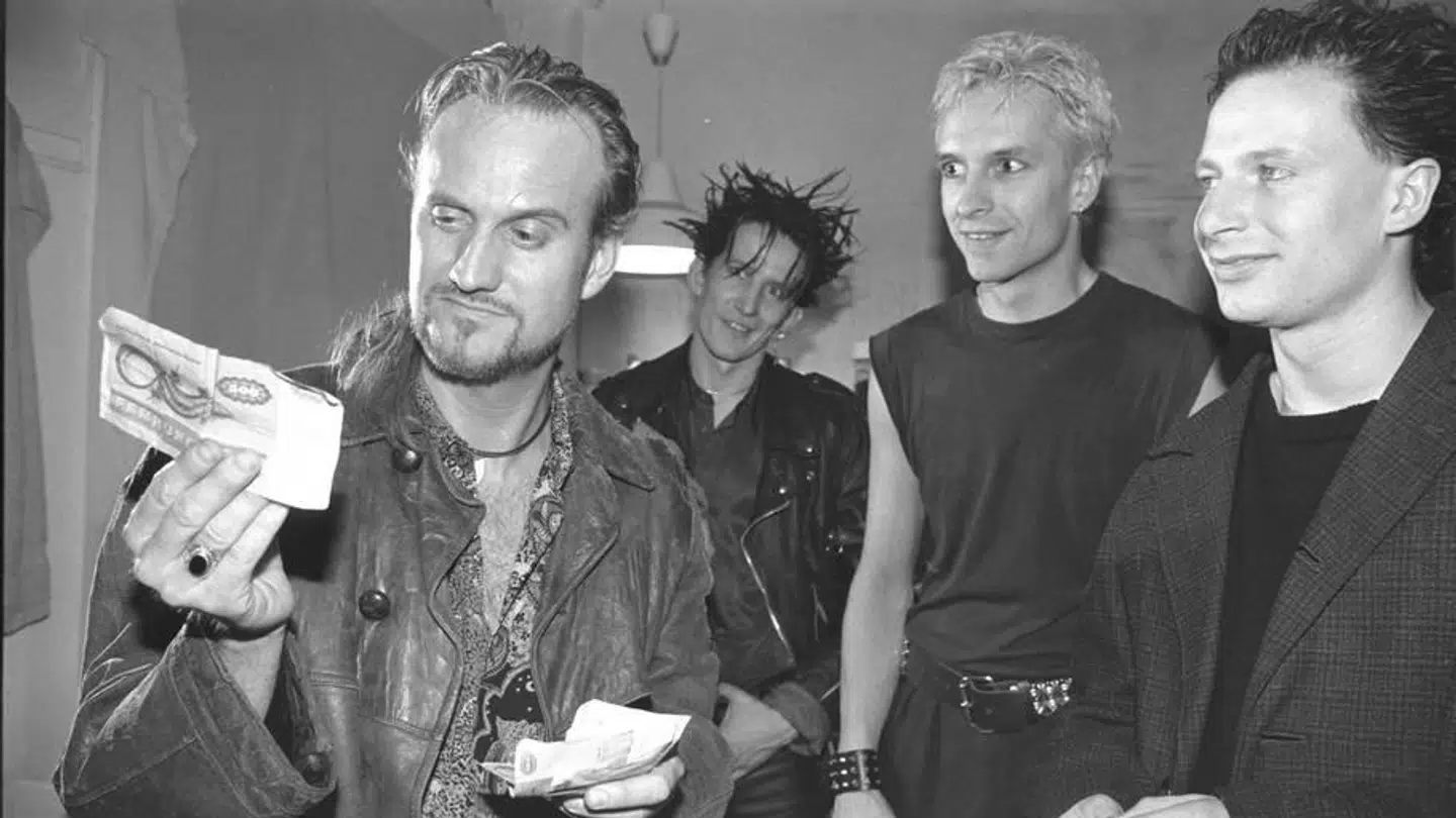 Filmen 'De skrigende halse' med blandt andet Søren Pilmark, Thomas Bo Larsen og Martin Brygmann udkom i 1993.