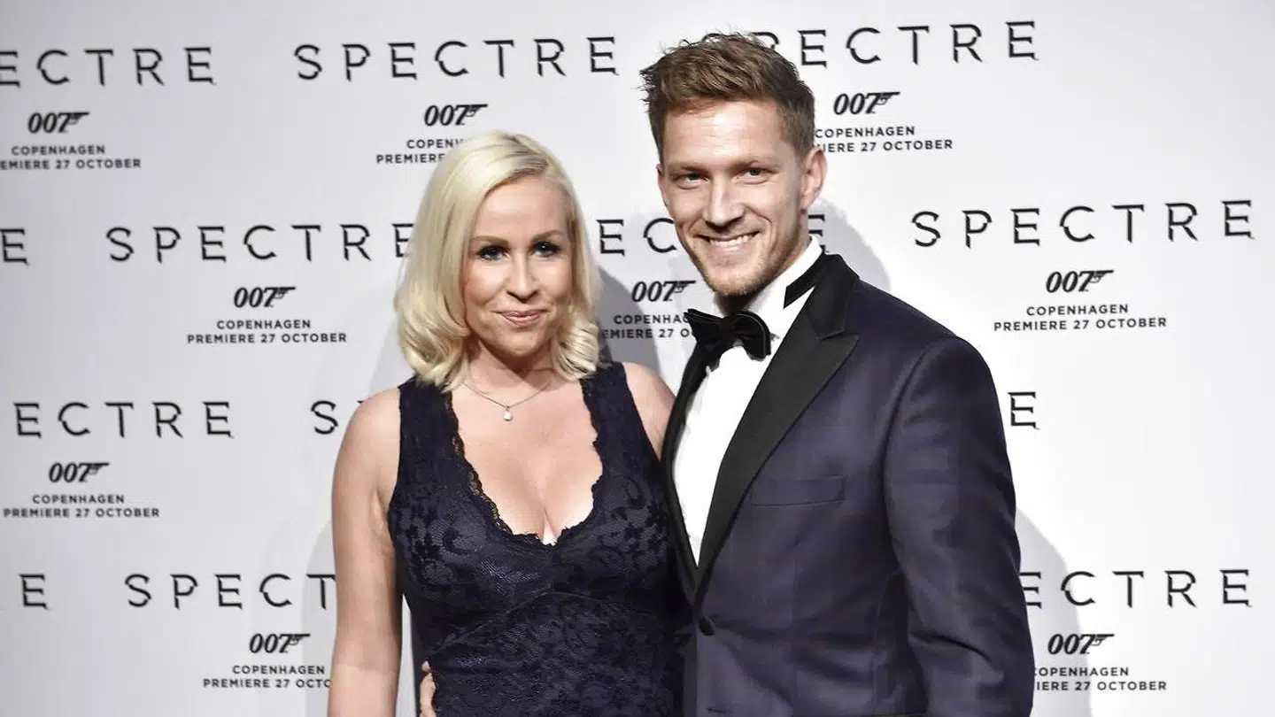 Michael Olesen og kæresten Joan Divine da de i 2015 var til gallapremiere på James Bond-filmen 'Spectre'.