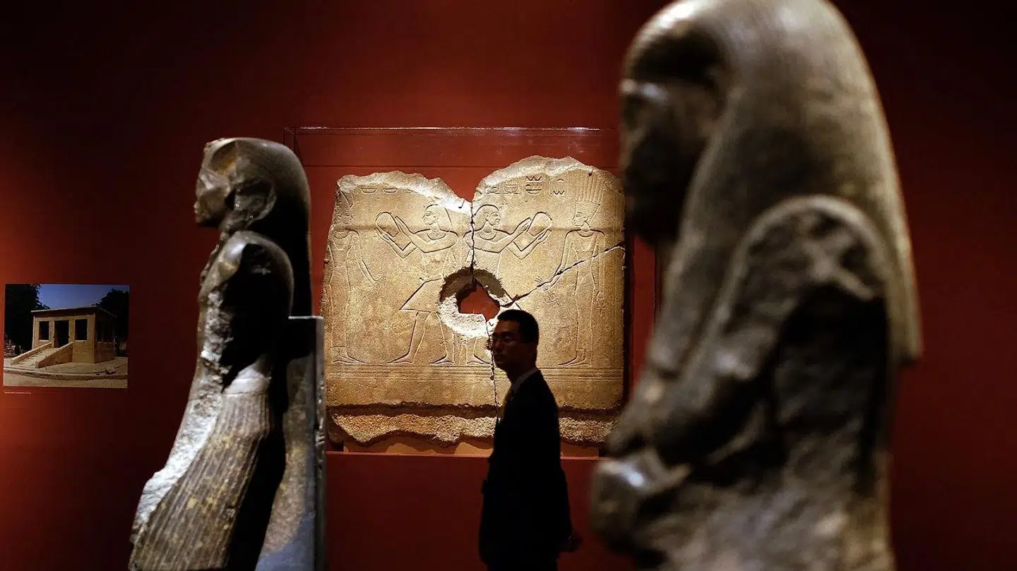 Udstilling om det gamle Egypten på Metropolitan Museum of Art in New York. AFP Photo/Jewel Samad