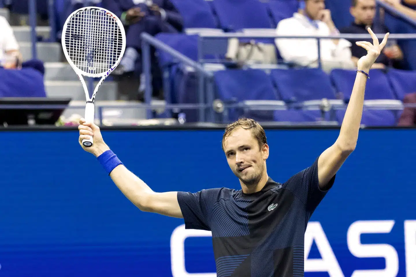 Daniil Medvedev slog natten til lørdag kineseren Wu Yibing i tre sæt. Corey Sipkin/Ritzau Scanpix