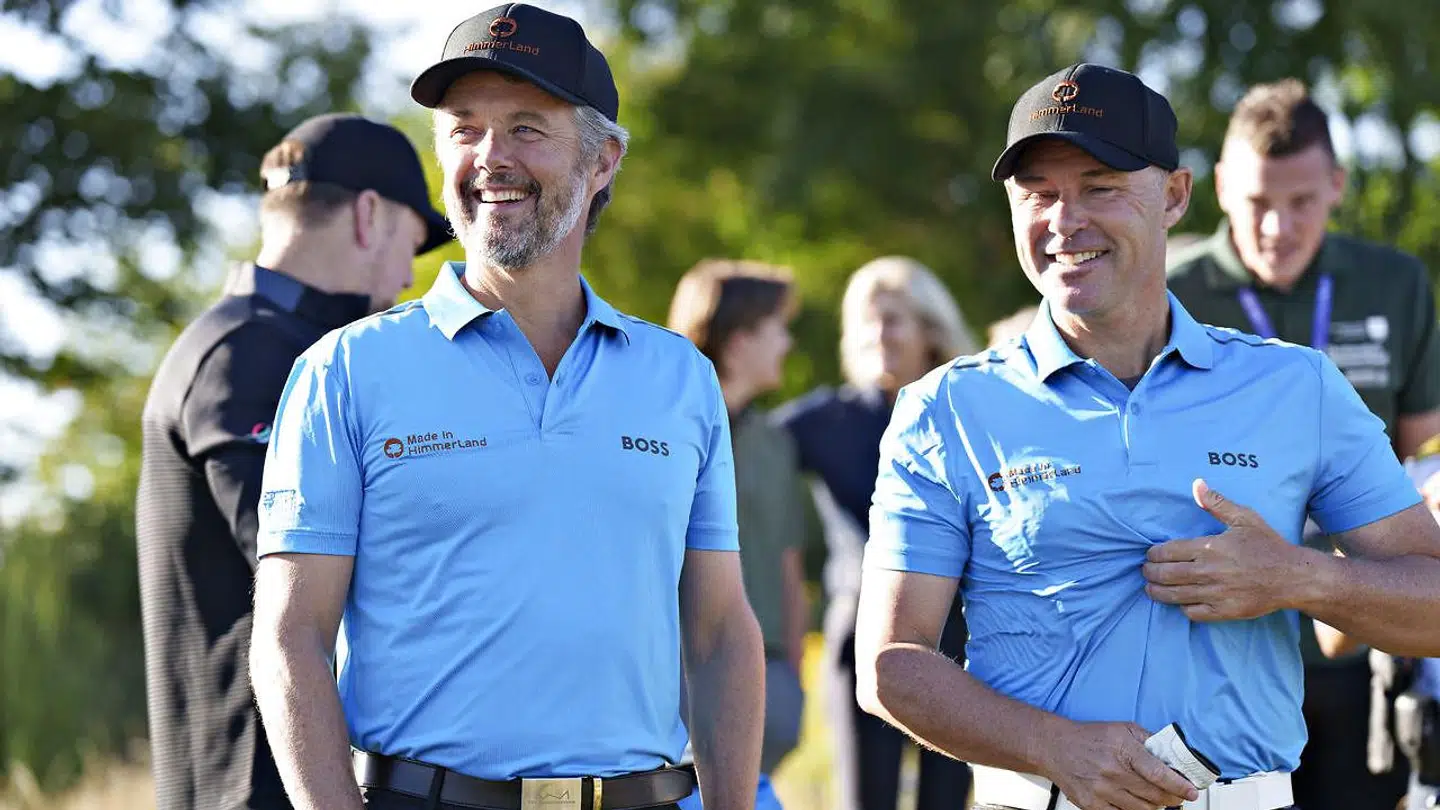 Kronprins Frederik deltager ved årets Made in HimmerLand Pro-Am Golf i Himmerland, onsdag den 31. august 2022. Kronprinsen er på hold med Jacob Brunsborg, Tom Kristensen og Thomas Bjørn.